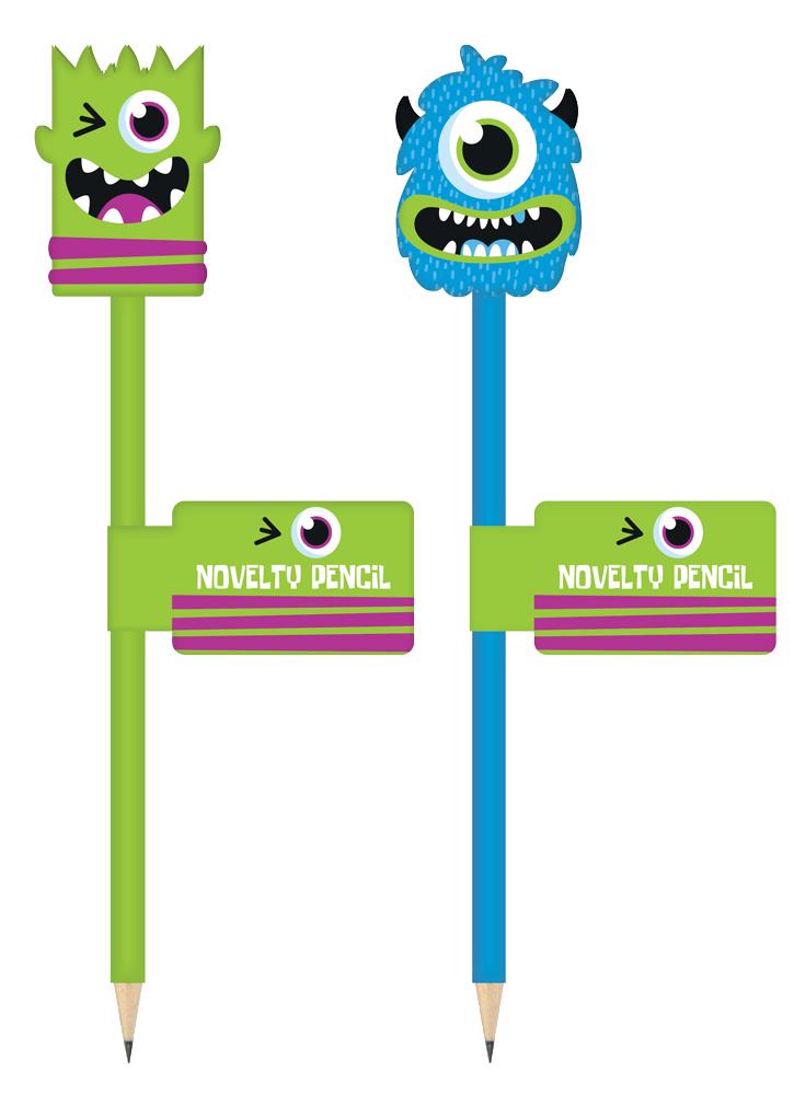 Monsters Design Novelty Pencil