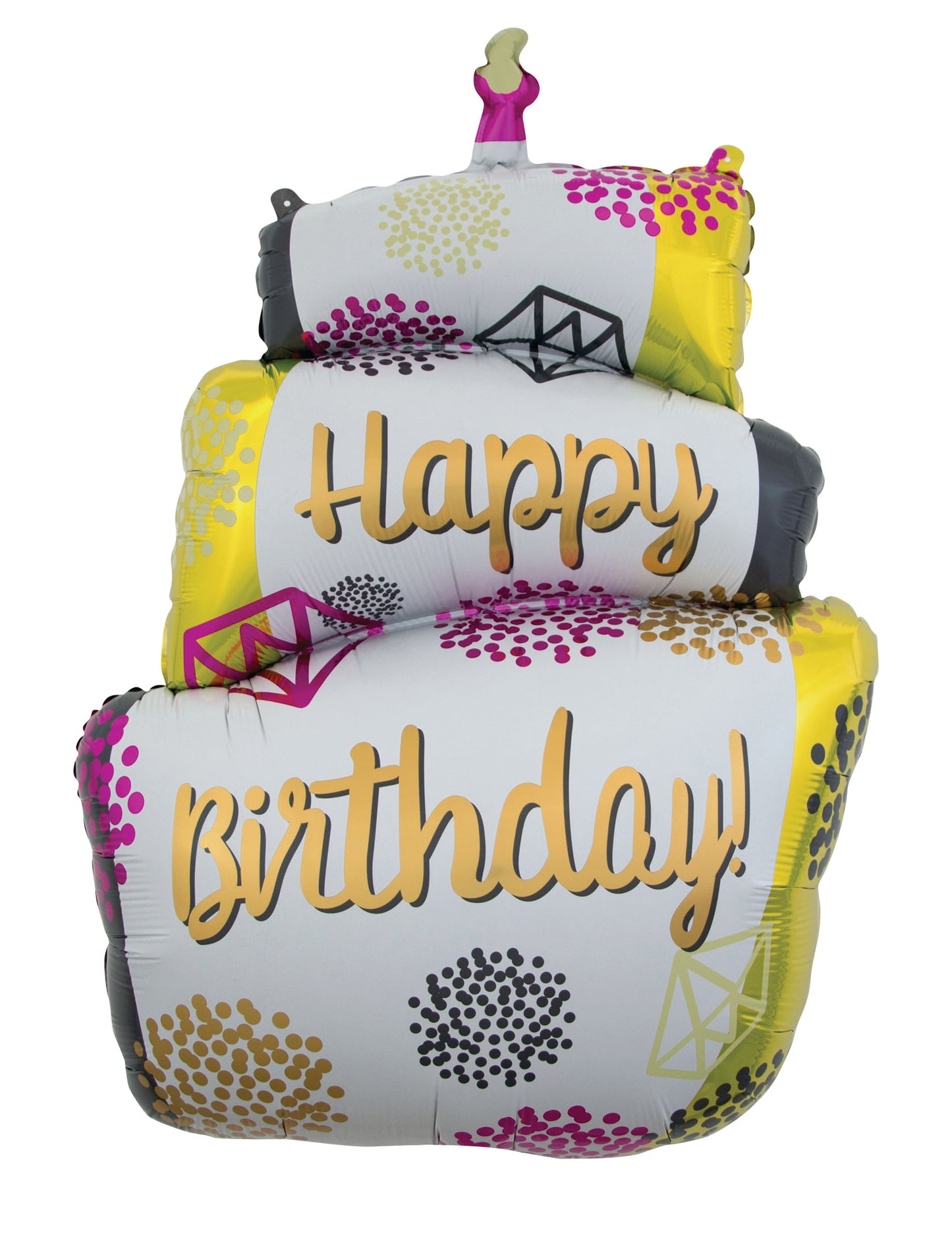 Birthday Cake Design Jumbo Foil Balloon