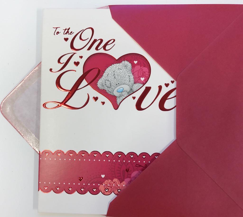 To The One I Love Me to You Bear Valentine's Day Card