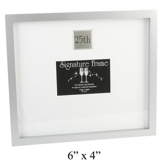 Celebrations Large 25th Anniversary / Birthday Signature Photo Frame