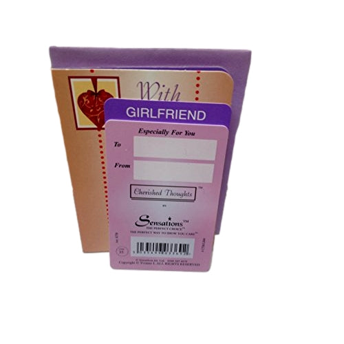 To My Girlfriend With Love ....Wallet Card (Sentimental Keepsake Wallet / Purse Card)