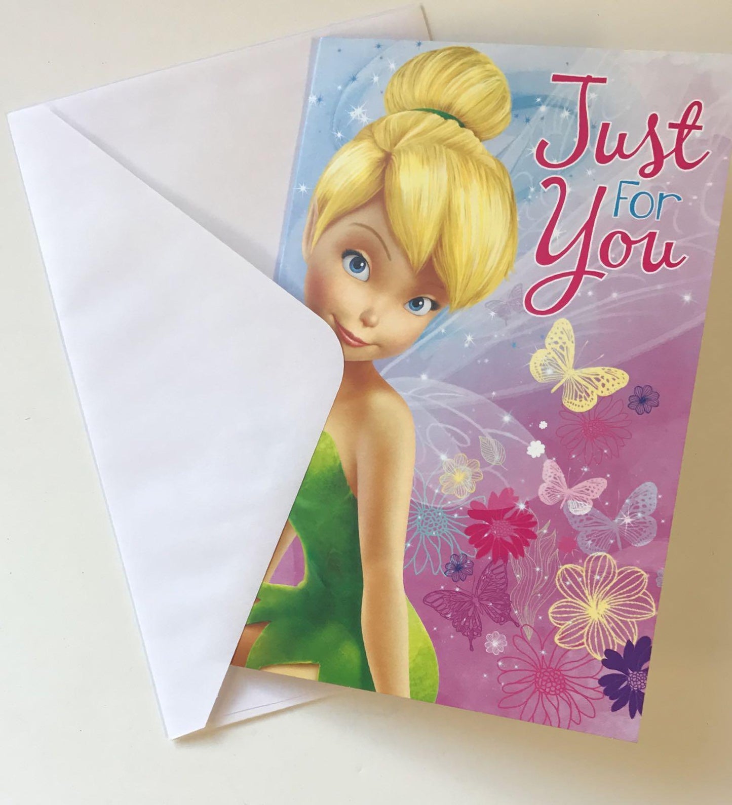 disney fairies tinkerbell just for you birthday card