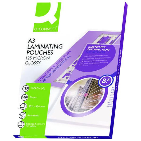 Q-Connect A3 Laminating Pouch 250 Micron (Pack of 100) KF04124