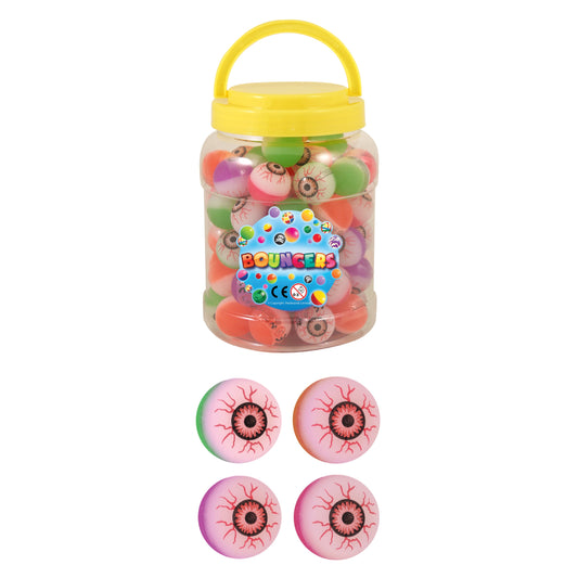 Tub of 72 Ball Jet 3.5cm Evil Eye 4 Assorted