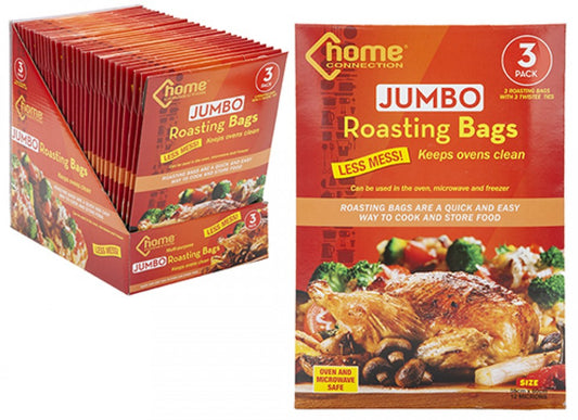 Pack of 3 Jumbo Roasting Bags withTies