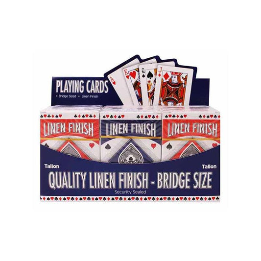 Linen Finish Bridge Size Playing Cards