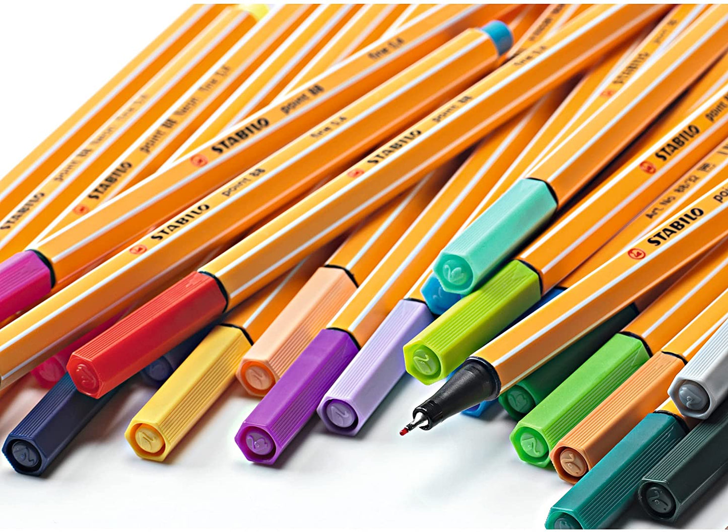 Pack of 10 Stabilo Point 88 Fineliners Assorted Pens