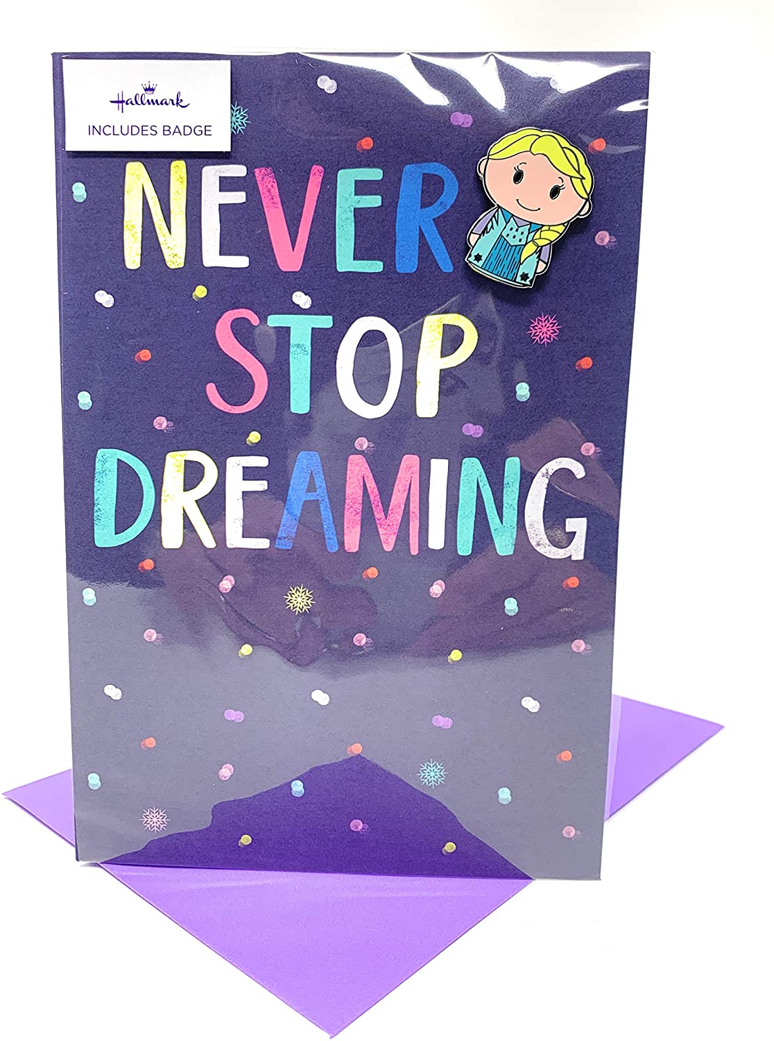 Frozen 2 Birthday Card with Enamel Badge