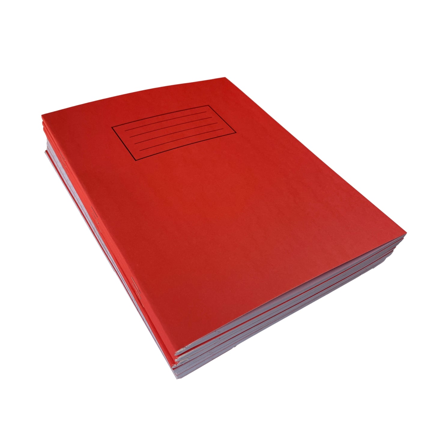 Janrax 9x7" Red 80 Pages Feint and Ruled Exercise Book