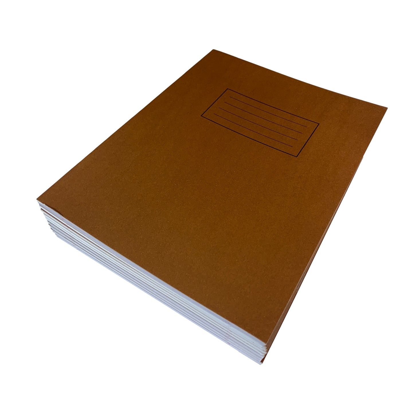 Pack of 50 Janrax 9x7" Brown 80 Pages Feint and Ruled Exercise Books