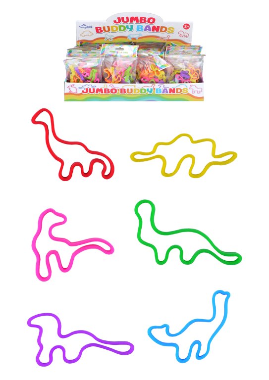 Bag of 6 Buddy Band Dinosaur Bracelets