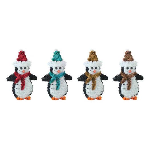 Small Penguin Christmas Tinsel Decoration