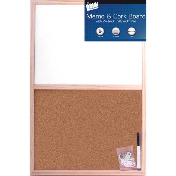 Split White/Cork Board 400 x 600mm