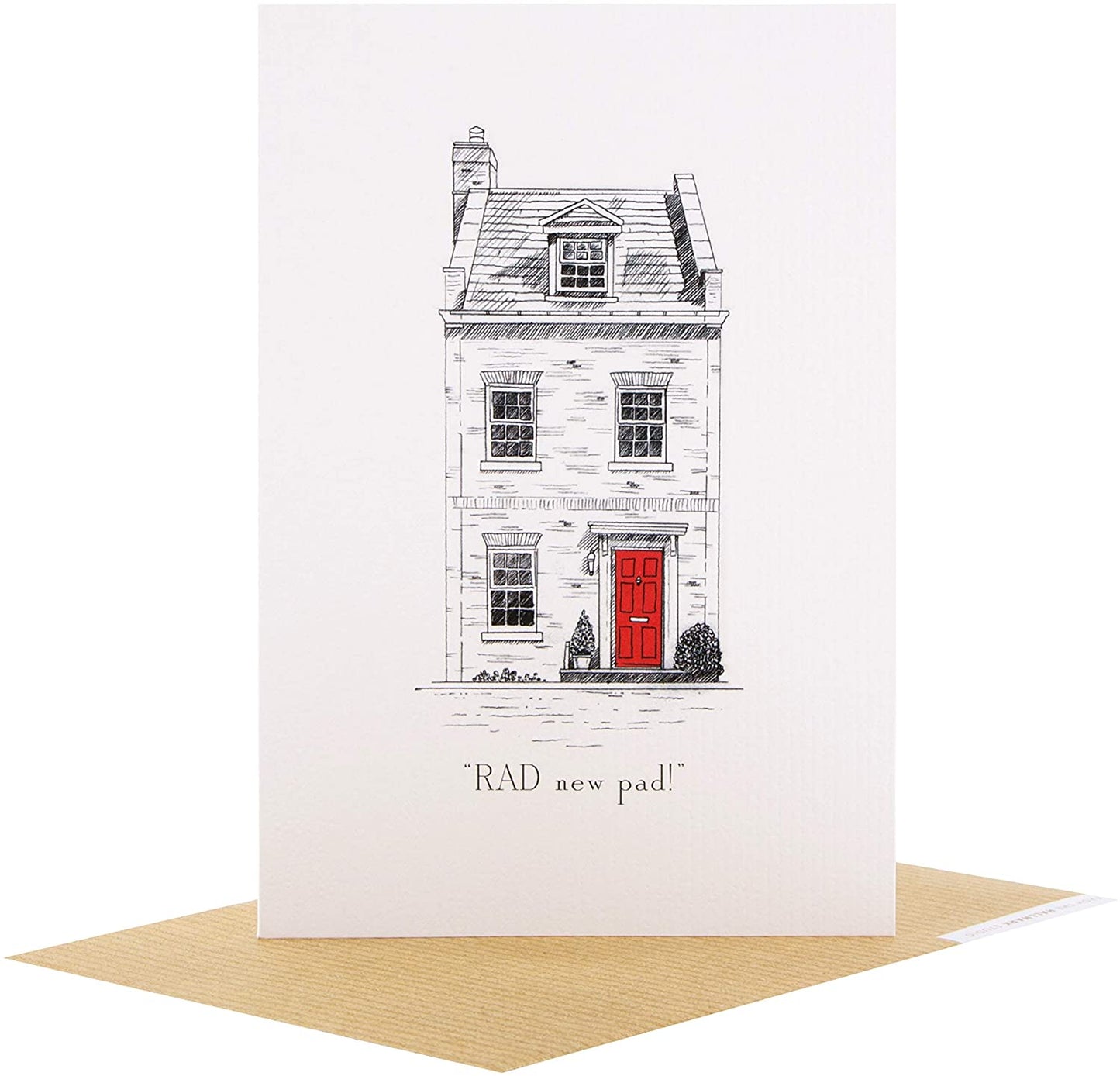 New Home Congratulations Card Embossed House Design