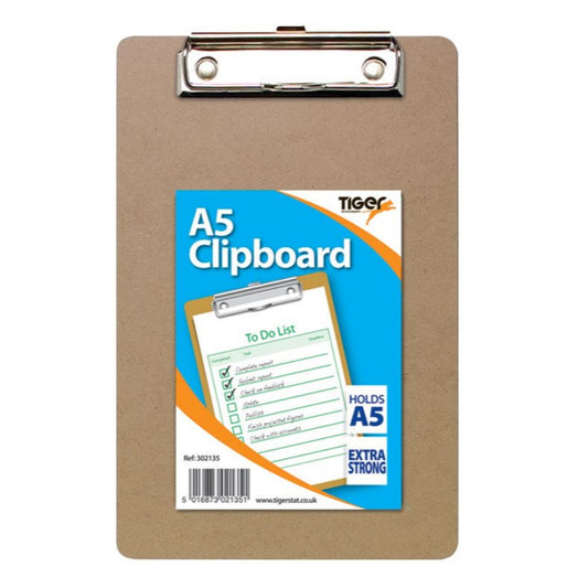 A5 Masonite Extra Strong Clipboard