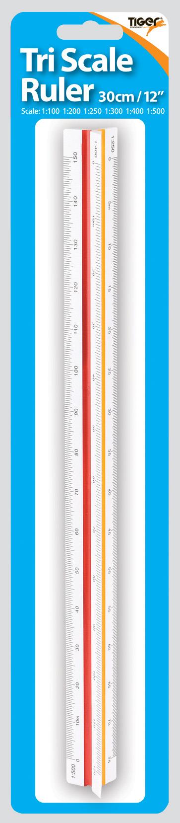 30cm/12 inch Triangular Scale Ruler