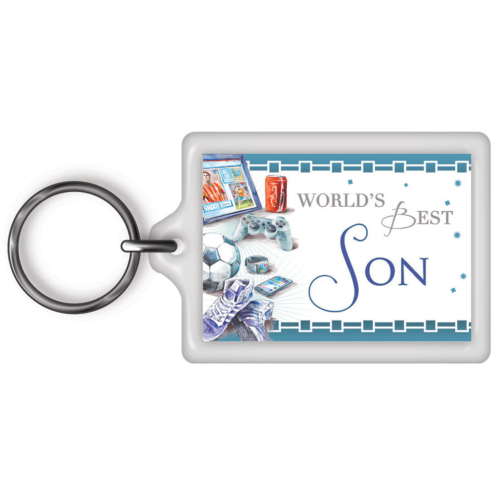 World's Best Son Celebrity Style Keyring