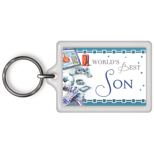 World's Best Son Celebrity Style Keyring