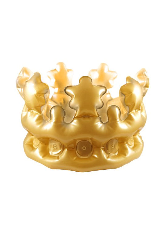 Adult's 33.5cm Inflatable Gold Crown