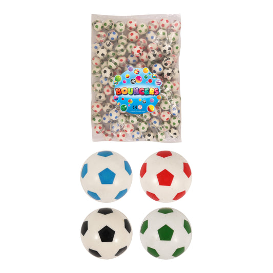 Bag of 100 Football Bouncy Balls Jet Balls