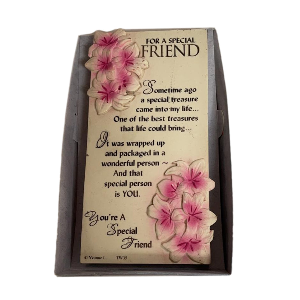 A Special Friend Timeless Words Plaque