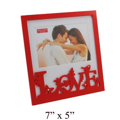 Love Red Wooden Photo Frame