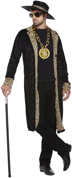 Adult Pimp Fancy Dress Costume