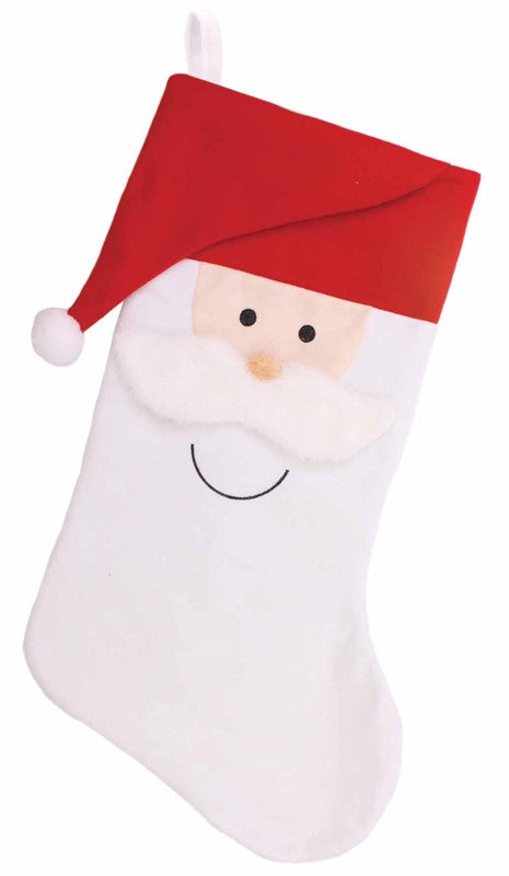 Plush Christmas Super Jumbo Santa Head Stocking