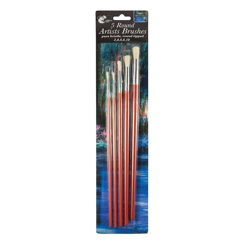 Artist Brush Round Head (5 Pack)