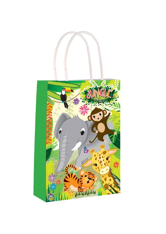 Jungle Animal Paper Party Bag with Handles