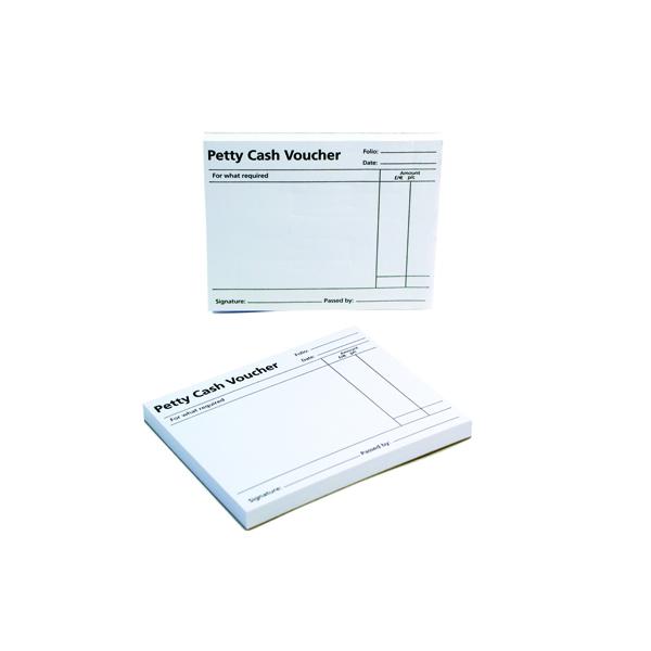 Petty Cash Voucher Pad 125x101mm (Pack of 10)