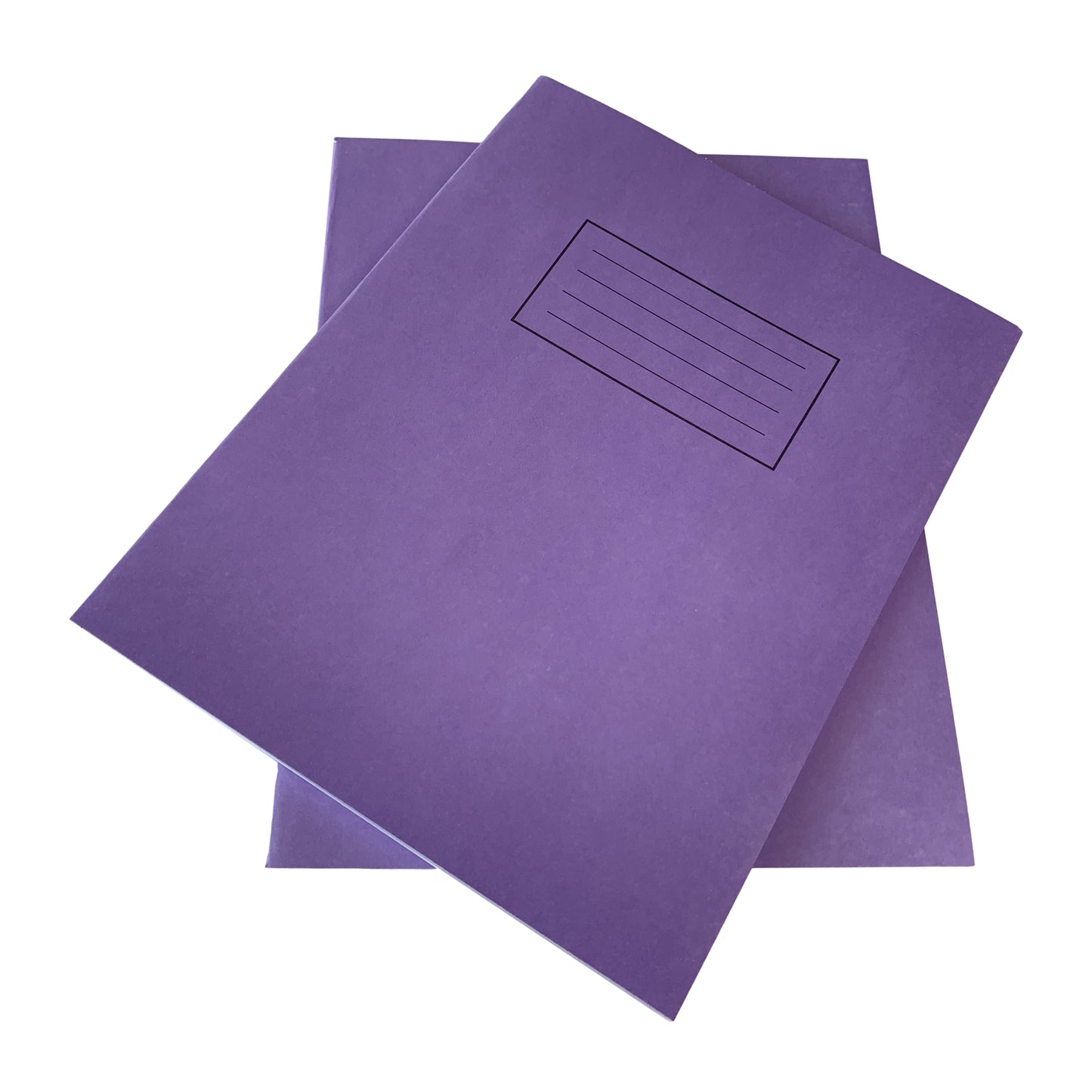 Pack of 50 Janrax 9x7" Purple 80 Pages Feint and Ruled Exercise Books