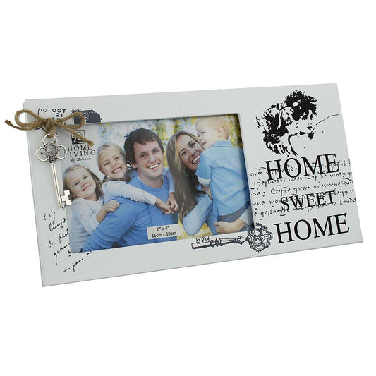 Juliana Home Living 25cm Wooden Frame 'Home Sweet Home" & Key 6"x4"