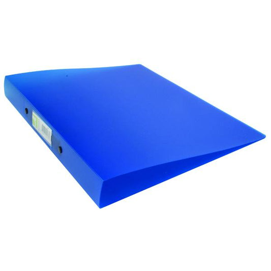 2 Ring Binder Frosted A4 Blue Frosted polypropylene covers with 25mm capacity