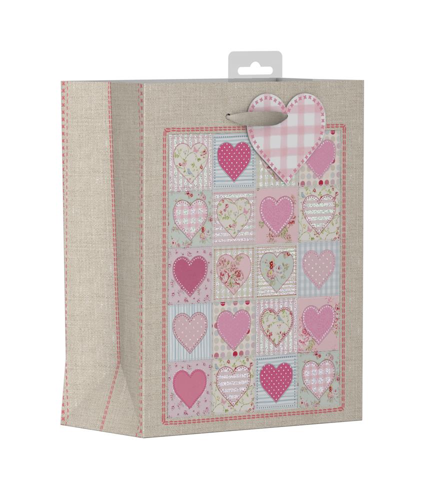 Hearts Design Medium Female Gift Bag