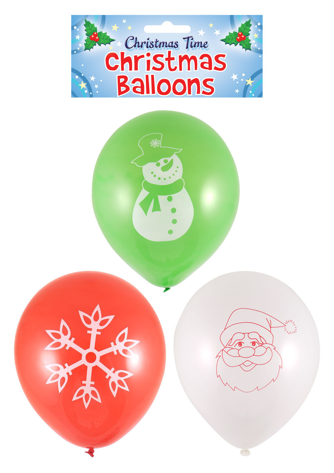 Pack of 15 Christmas Design Balloons