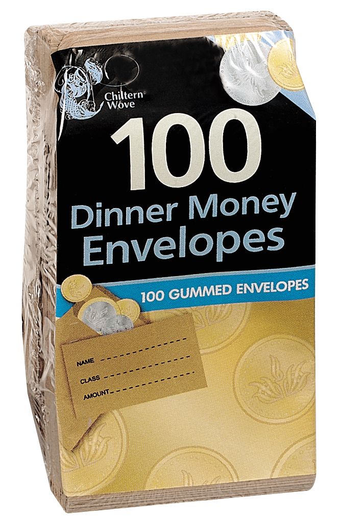 Dinner Money Envelopes (100 Pack)