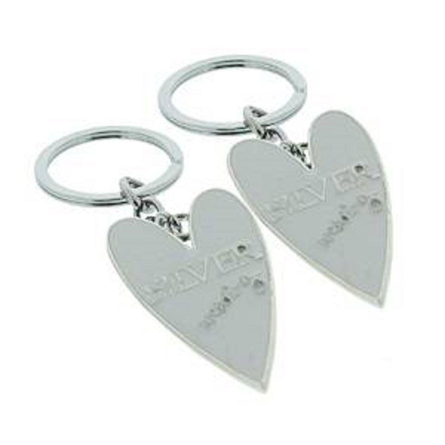 Wendy Jones Blackett Designer Silver anniversary Set of 2 Keyrings