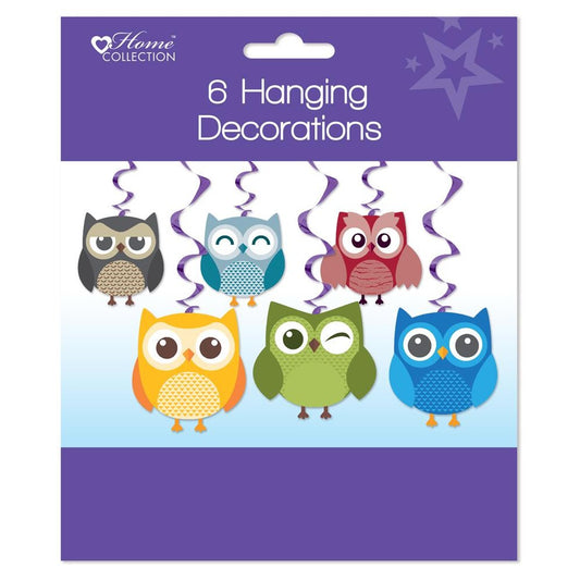 Pack of 6 Woodland Party Hanging Decoration