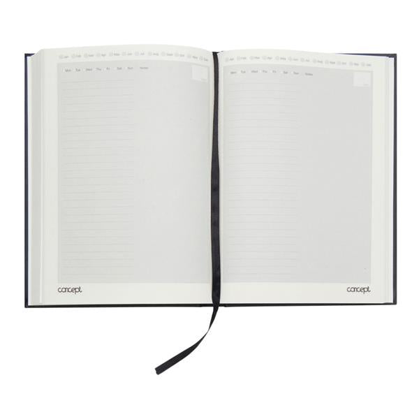 A5 Page A Day Undated Diary by Concept Green