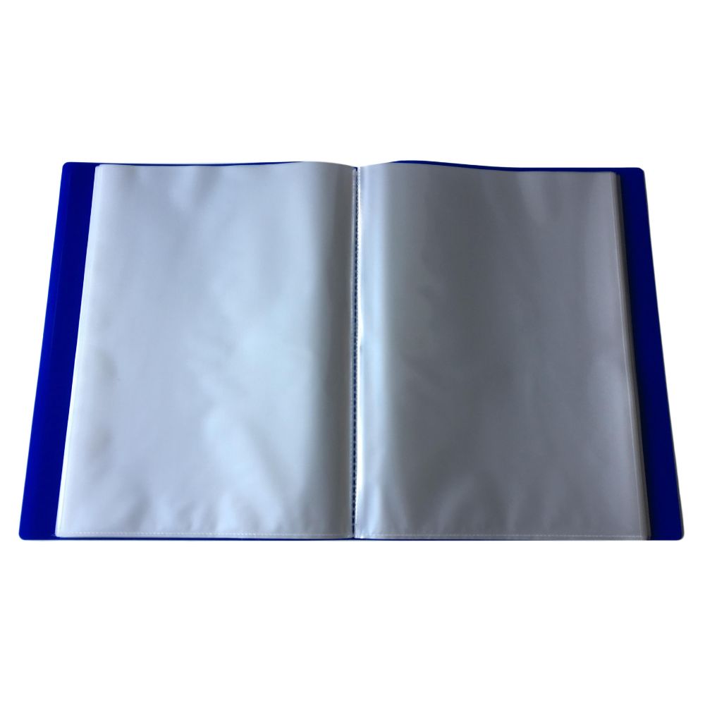 A4 Blue Flexible Cover 40 Pocket Display Book