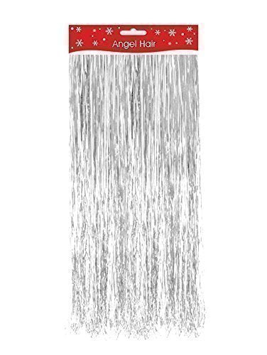 White Tinsel Angel Hair Decoration