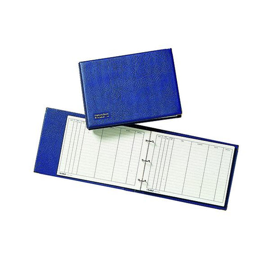 Exacompta Guildhall Loose-Leaf Visitors Book Landscape Blue T40