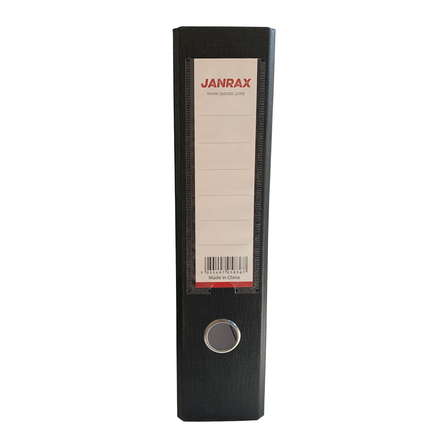 Pack of 10 A4 Black Paperbacked Lever Arch Files by Janrax