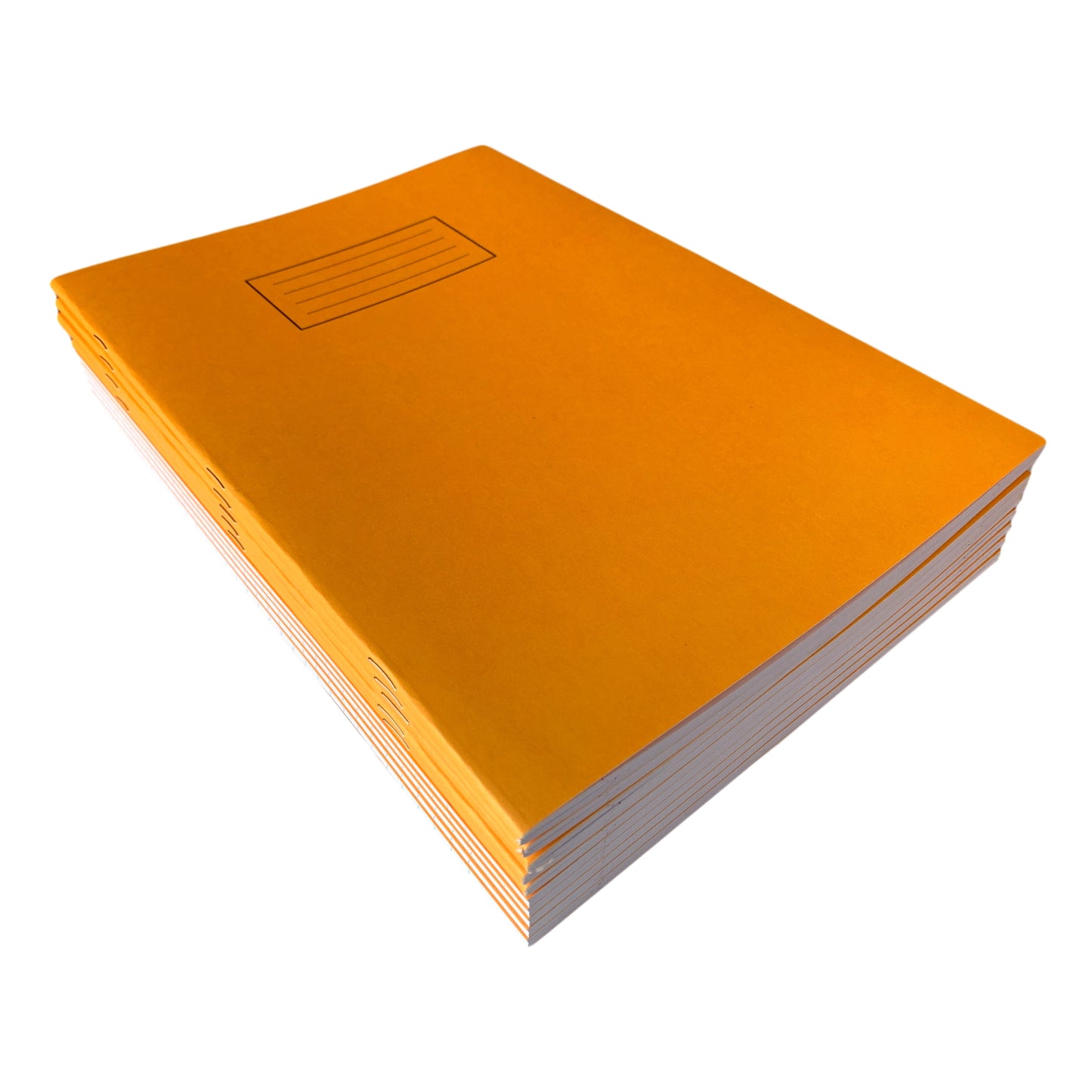 Pack of 50 Janrax A4 Orange 80 Pages Feint and Ruled Exercise Books