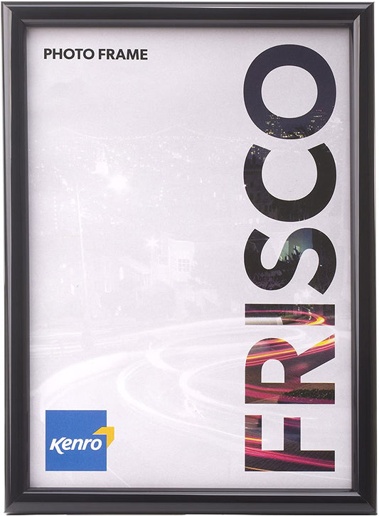 2 x A4 Kenro Frisco Frame Black Border Glass Front