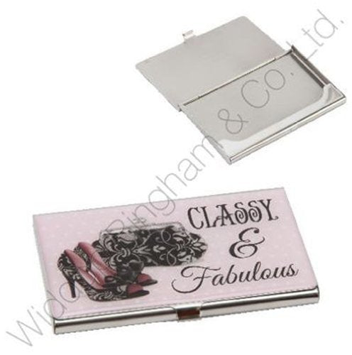 Sophia Silver Plated Classy & Fabulous Business Card Holder