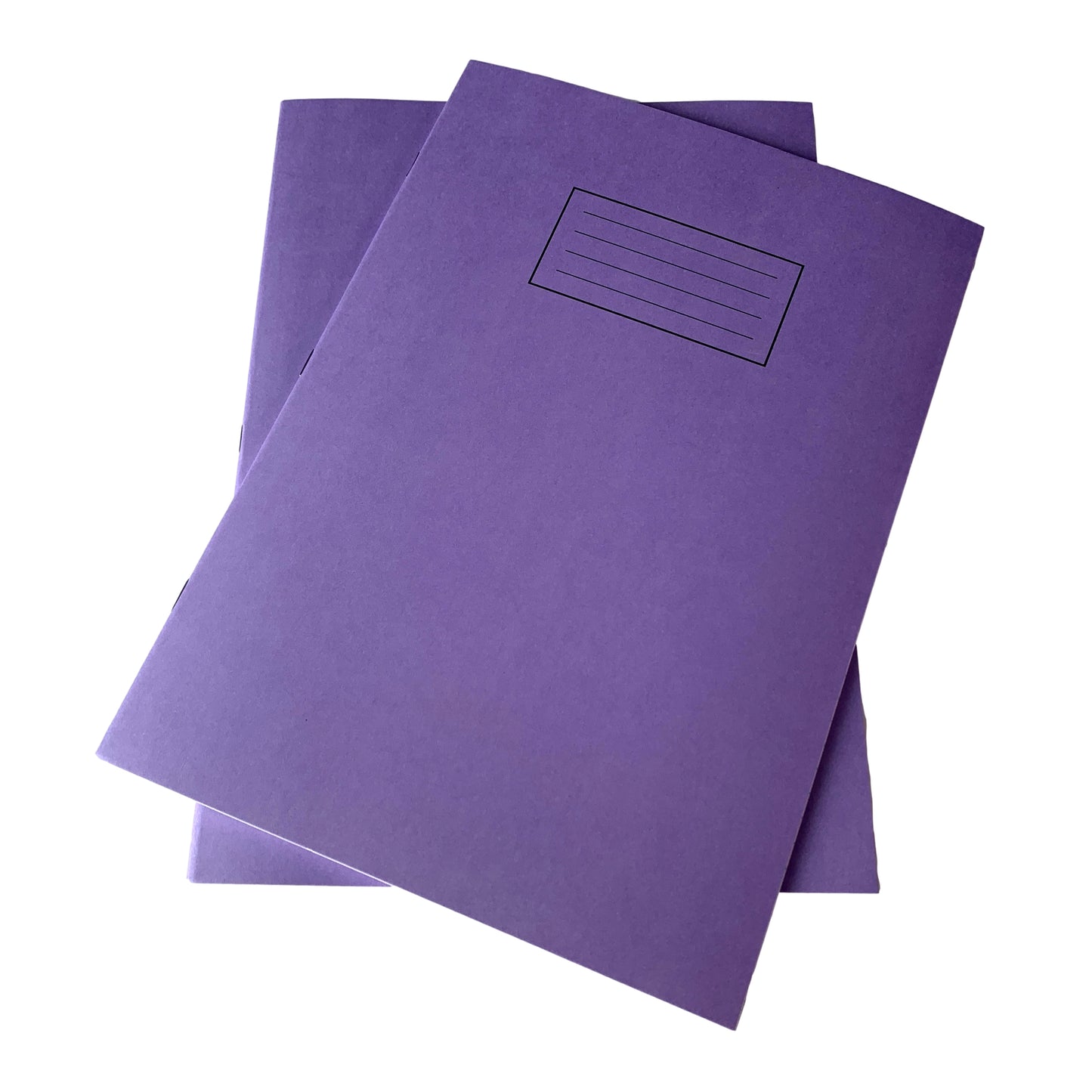 Pack of 50 Janrax A4 Purple 80 Pages Feint and Ruled Exercise Books