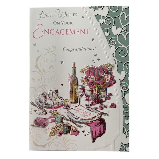 Best Wishes Engagement Celebrity Styled Congratulations Card