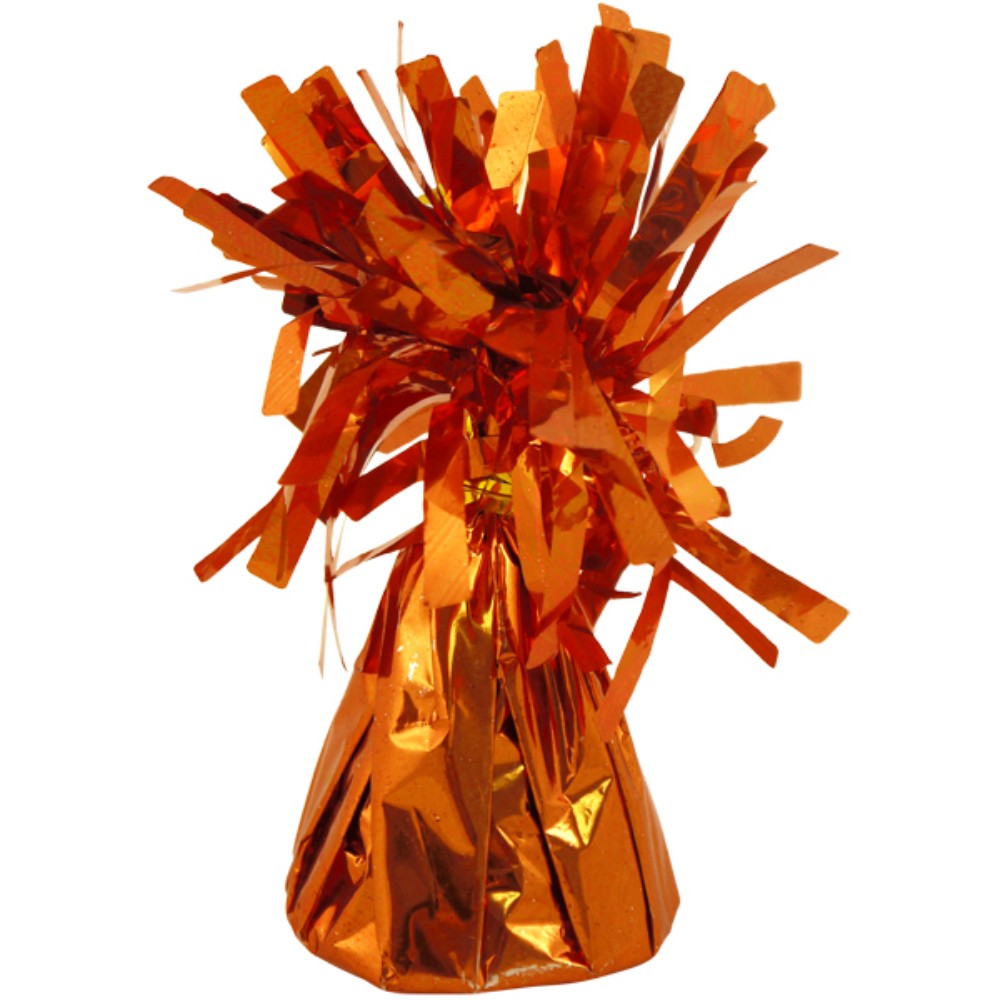 160g Orange Foil Balloon Floor Weight